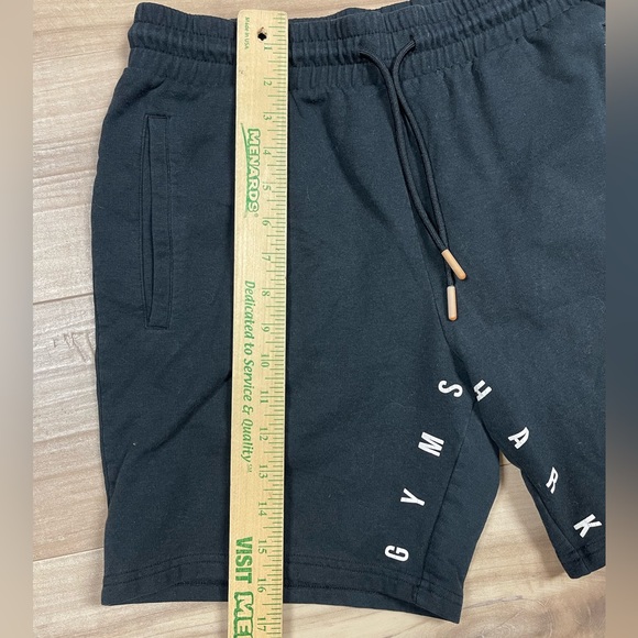 Gymshark Men's Black Fleece Athletic Drawstring Shorts size Medium READ - Picture 5 of 10